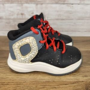 Adidas D Rose 5 Toddler Kids Sneakers Size 6K Black Red